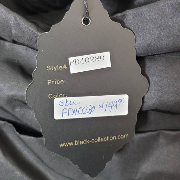 Black-Collection Strapless Layered Ruffled Mini Dress Size MEDIUM - Picture 5 of 8